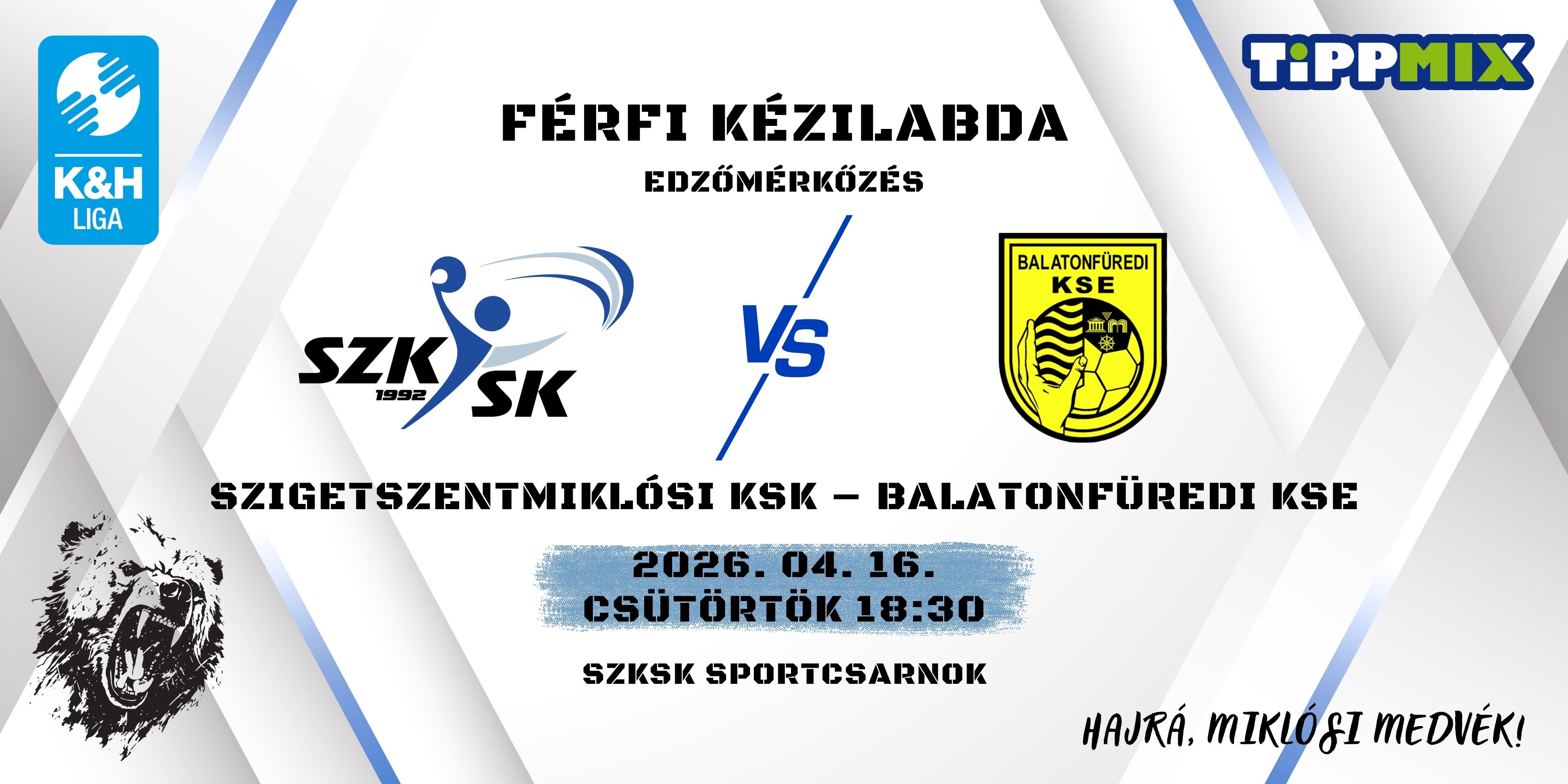 Nincs megállás, csütörtökön edzőmérkőzés a Balatonfüred ellen!